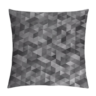 Personality  Black Grid Mosaic Background, Creative Design Templates Pillow Covers