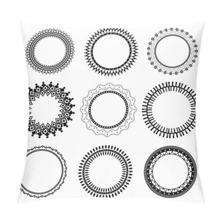 Personality  Set Of Ethnic Aztec Frames. Pillow Covers