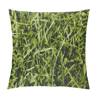 Personality  Top View Of Green Ripe Arugula Leaves  Pillow Covers
