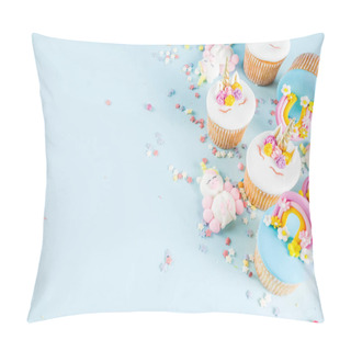 Personality  Cute Unicorn Cupcakes Pillow Covers