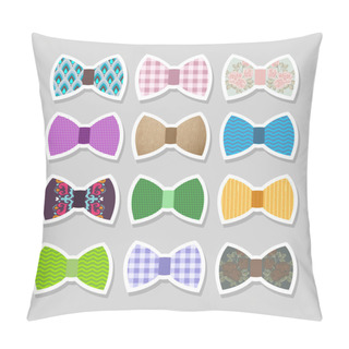 Personality  Cute Set With Bows. Vector Illustration Pillow Covers