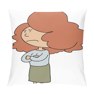 Personality  Angry Lady Pillow Covers