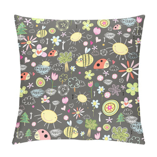 Personality  Texture Of Insects And Flowers Pillow Covers