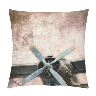 Personality  Vintage Biplane Pillow Covers