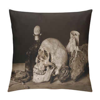 Personality  Still Life Skull Pillow Covers