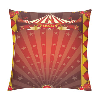 Personality  Circus Red And Gold Rhombus Poster Pillow Covers