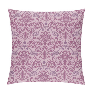 Personality  Seamless Damask Pattern For Background Or Wallpaper Design Pillow Covers