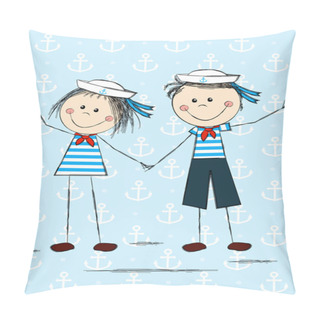 Personality  Funny Sailor Kids Pillow Covers