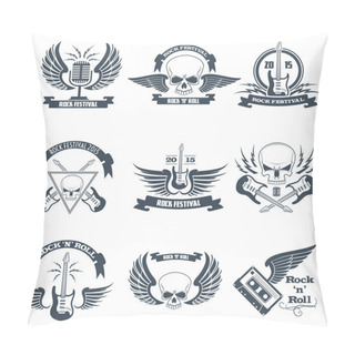 Personality  Rock Music Set Pillow Covers