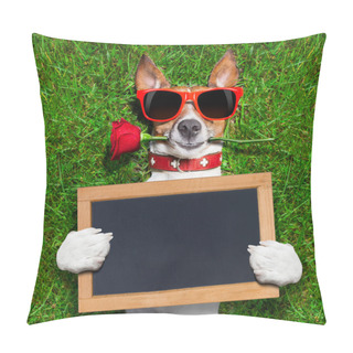 Personality  Valentines Dog Pillow Covers