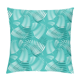 Personality  Seamless Palm Tree Leaves Pattern Pillow Covers