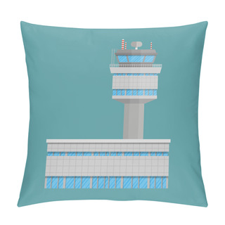 Personality  Airport Control Tower And Terminal Building Pillow Covers