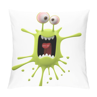 Personality  Blotch-shaped Lime Panicked Monster Pillow Covers