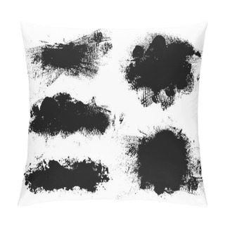 Personality  Brush Strokes. Vector Paintbrush Set. Grunge Design Elements. Pillow Covers