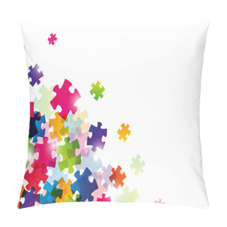 Personality  Color Puzzle Background Pillow Covers