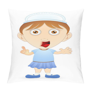 Personality  Surprised Cartoon Girl Pillow Covers