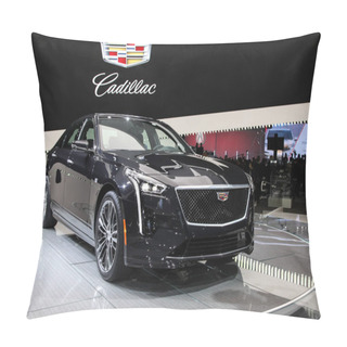 Personality  Cadillac CT 6 Shown At The New York International Auto Show 2018 Pillow Covers