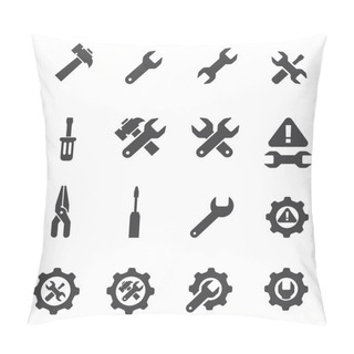 Personality  Tool Icon Set Pillow Covers