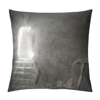 Personality  Jesus Leaving Empty Tomb Pillow Covers