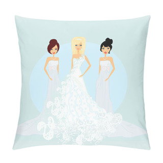Personality  Bride With Bridesmaids  Pillow Covers
