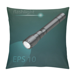 Personality  Vector Illustration Of Flashlight Pillow Covers