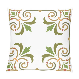 Personality  Elegant And Simple Plant Leaf Border Frame Pillow Covers