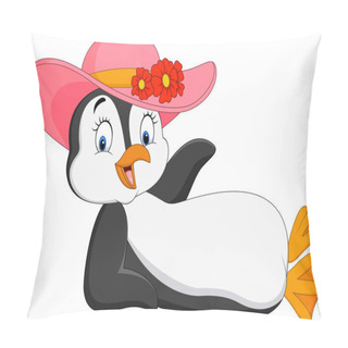 Personality  Cartoon Female Penguin Relaxing Pillow Covers