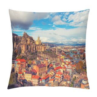 Personality  Panoramic View Of Tbilisi Pillow Covers