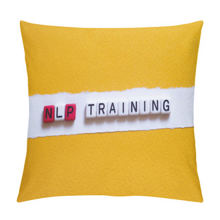 Personality  NLP Training - Word Concept On Cubes, Text, Letters Pillow Covers