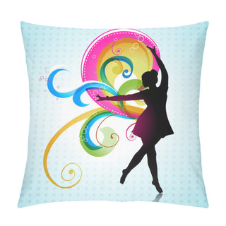 Personality  Vector Dancing Girl Pillow Covers