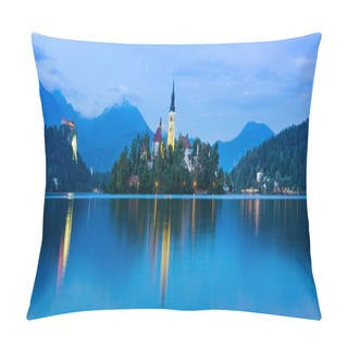 Personality  Bled Lake In Julian Alps, Slovenia. Pillow Covers