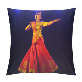 Personality  Senior Kathak Artist Performs At The 'Kathak Recital Event' Held On March 29,2018 At Sevasadan Hall In Bengaluru,India Pillow Covers