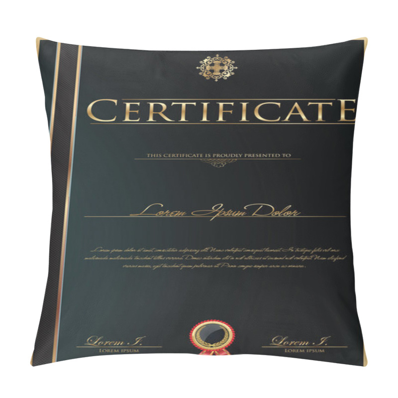 Personality  Certificater Template Pillow Covers