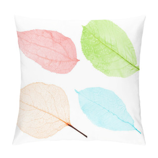 Personality  Colorful Leaves Skeletons Pillow Covers