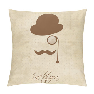 Personality  Vintage Gentleman Portrait Pillow Covers