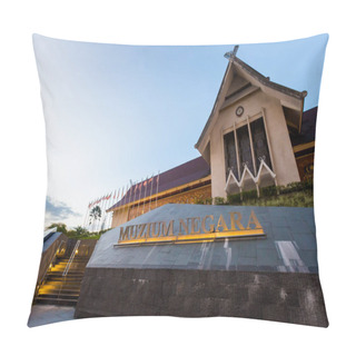 Personality  Beautiful Architecture Of Kuala Lumpur National Museum. Capital City Of Malaysia In South East Asia. Pillow Covers