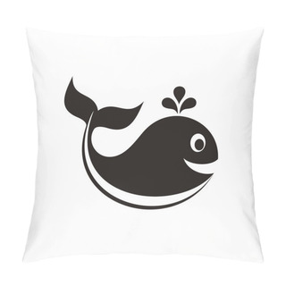 Personality  Vector Whale Icon Pillow Covers