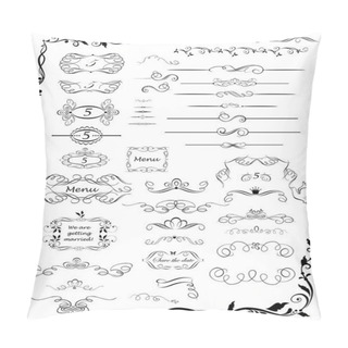 Personality  Vintage Ruler, Divider And Title Pillow Covers