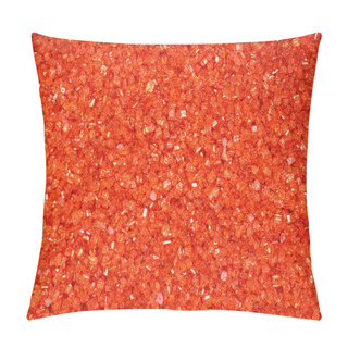 Personality  Close-Up Of Red Sugar Crystals Pillow Covers