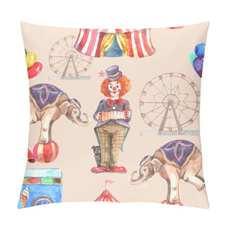 Personality  Circus Seamless Pattern Pillow Covers