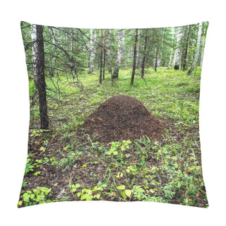 Personality  Large Anthill In A Mixed Forest Among Trees, Southern Urals Pillow Covers