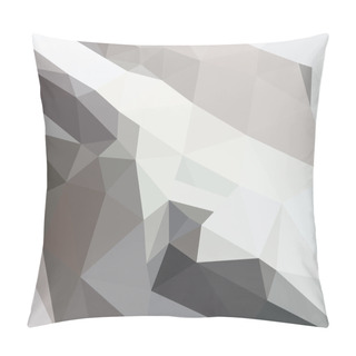 Personality  Polygonal Gray Snow Slope Pillow Covers