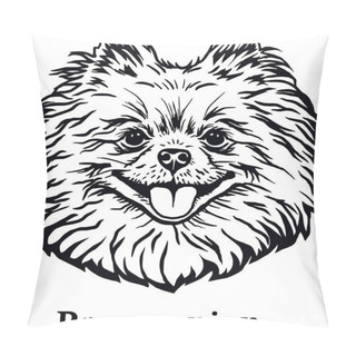 Personality  Pomeranian - Funny Dog, Vector File, Cut Stencil For Tshirt Pillow Covers