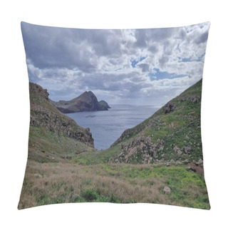 Personality  The Saint Laurent Peninsula On Madeira Island Is A Stunning Natural Enclave, Renowned For Its Rugged Cliffs And Breathtaking Coastal Views. Visitors Flock To This Picturesque Spot To Soak In The Beauty Of The Atlantic Ocean. Pillow Covers