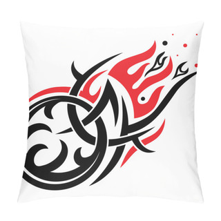 Personality  Vector Gothic Black And Red Pattern Pillow Covers