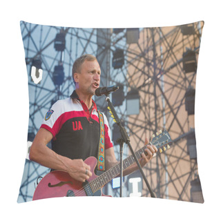 Personality  VV Rock Band Performs At Atlas Weekend Festival. Kiev, Ukraine. Pillow Covers