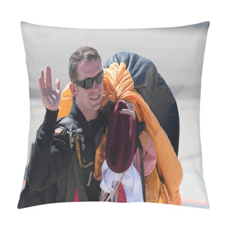 Personality  A Member Of The U.S. Army Golden Knights Parachute Team. Pillow Covers