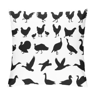Personality  Poultry Silhouettes Collection Pillow Covers