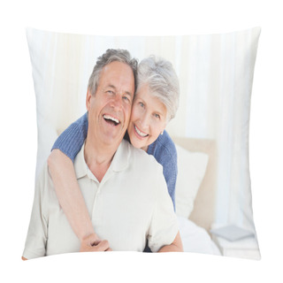 Personality  Senior Couple Looking At The Camera Pillow Covers