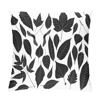 Personality  Leaves Isolated Silhouettes Pillow Covers